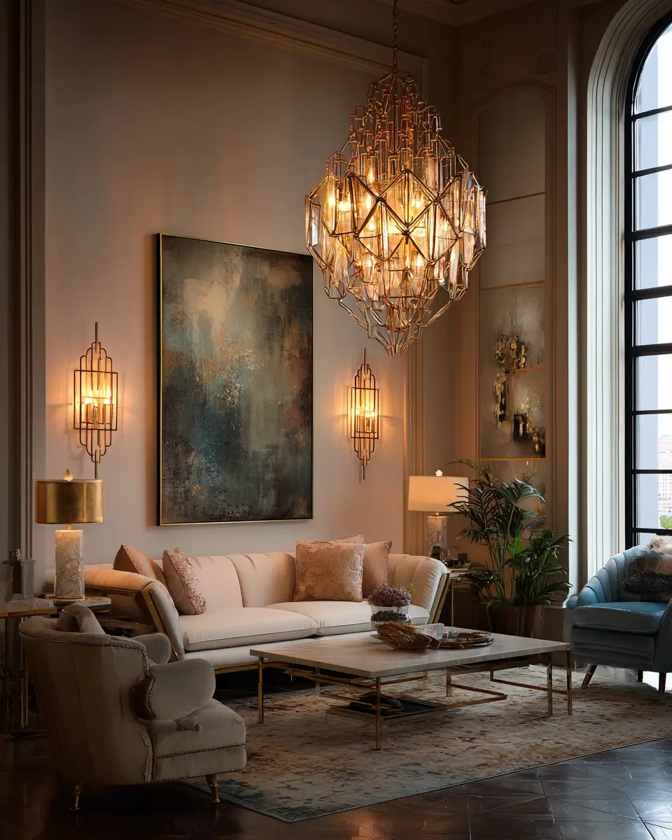 Cozy Art Deco Living Room Decor Ideas