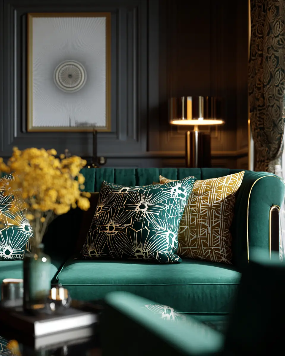 Cozy Art Deco Living Room Decor Ideas