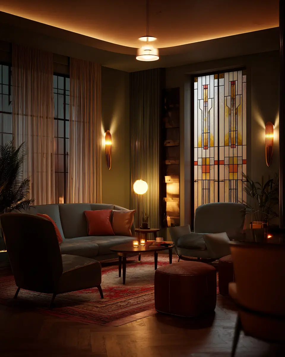 Cozy Art Deco Living Room Decor Ideas