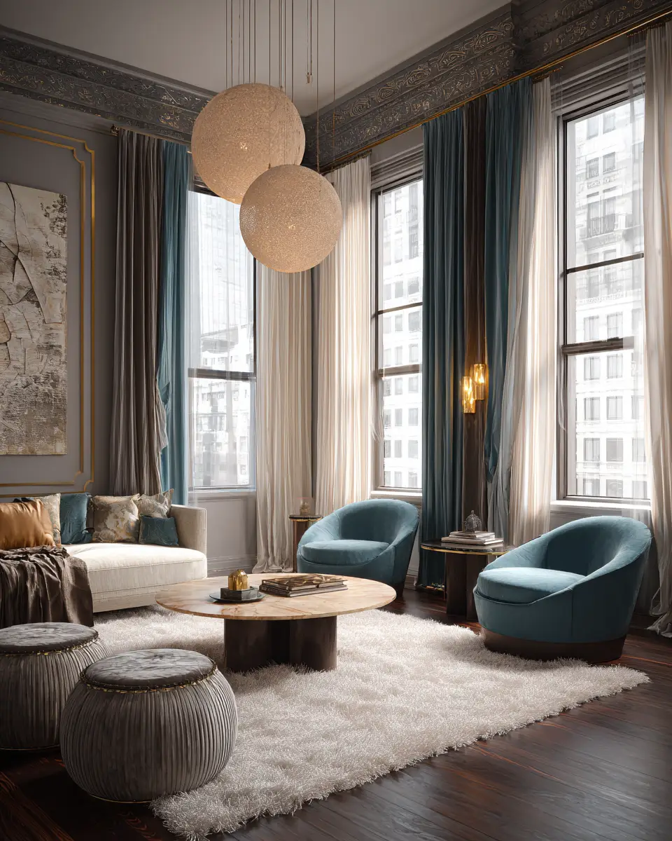 Cozy Art Deco Living Room Decor Ideas