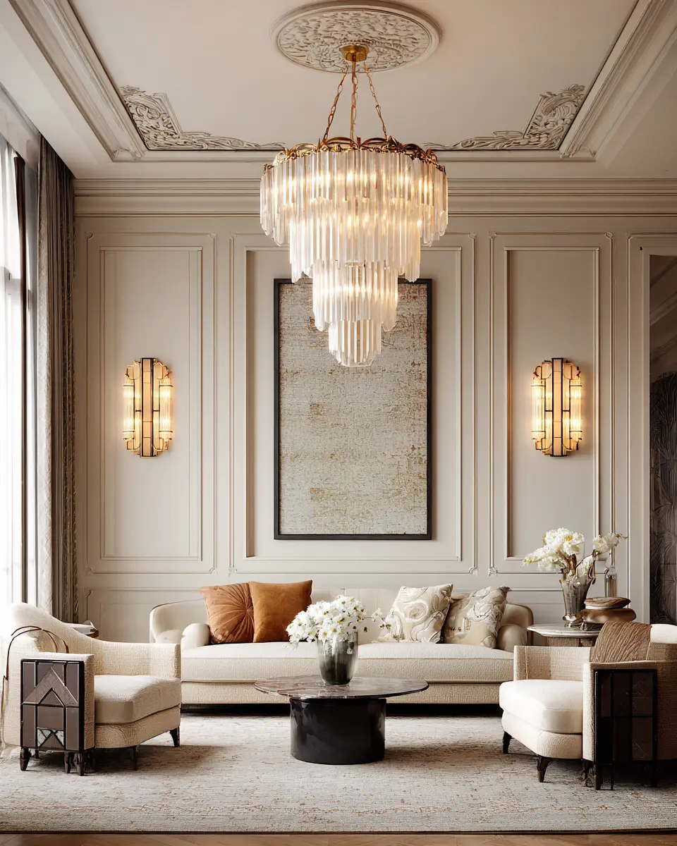 Cozy Art Deco Living Room Decor Ideas