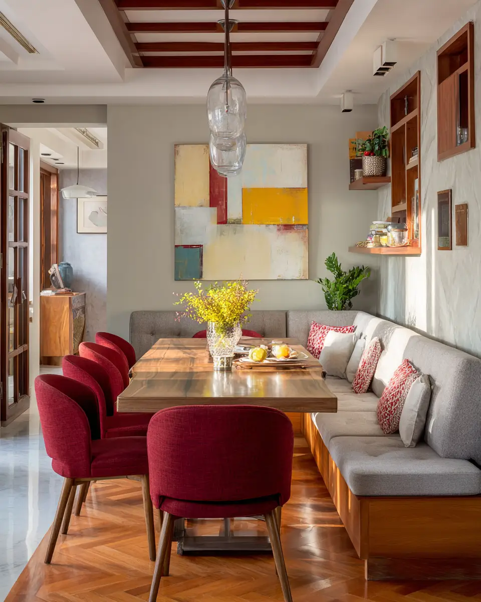 Cozy Contemporary Dining Room Decor Ideas - Featured