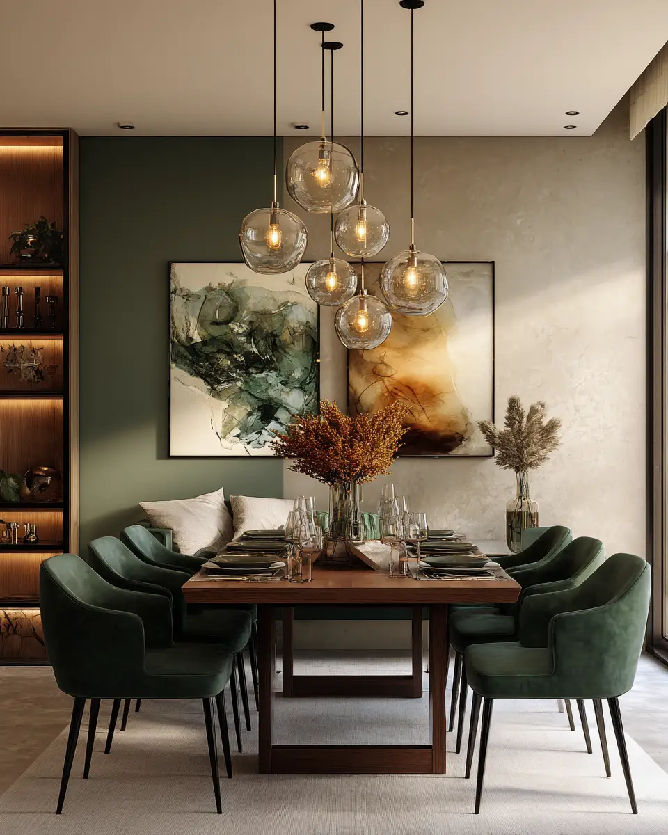Cozy Contemporary Dining Room Decor Ideas