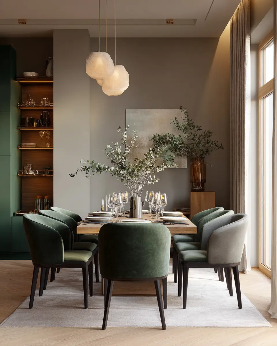 Cozy Contemporary Dining Room Decor Ideas