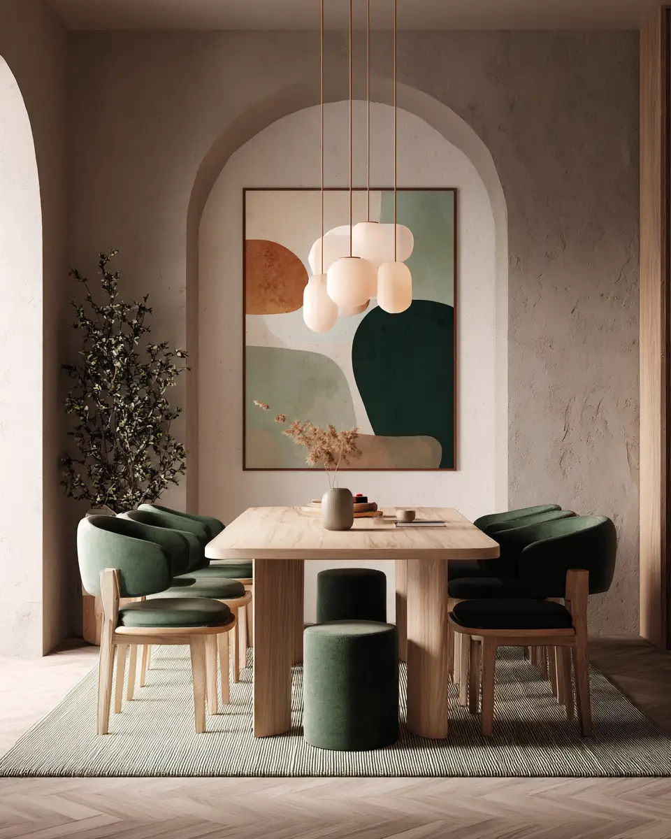 Cozy Contemporary Dining Room Decor Ideas