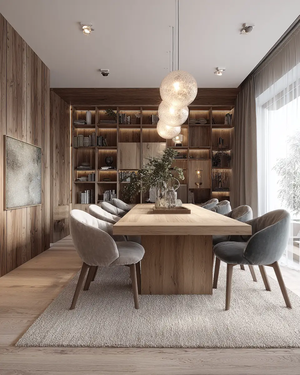 Cozy Contemporary Dining Room Decor Ideas