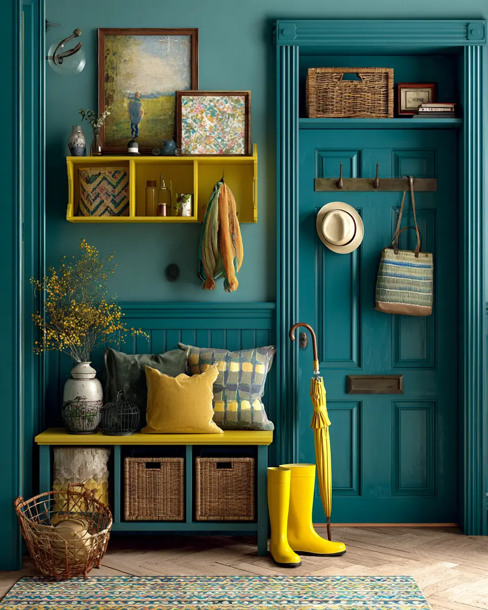 Cozy Eclectic Entryway Decor Ideas