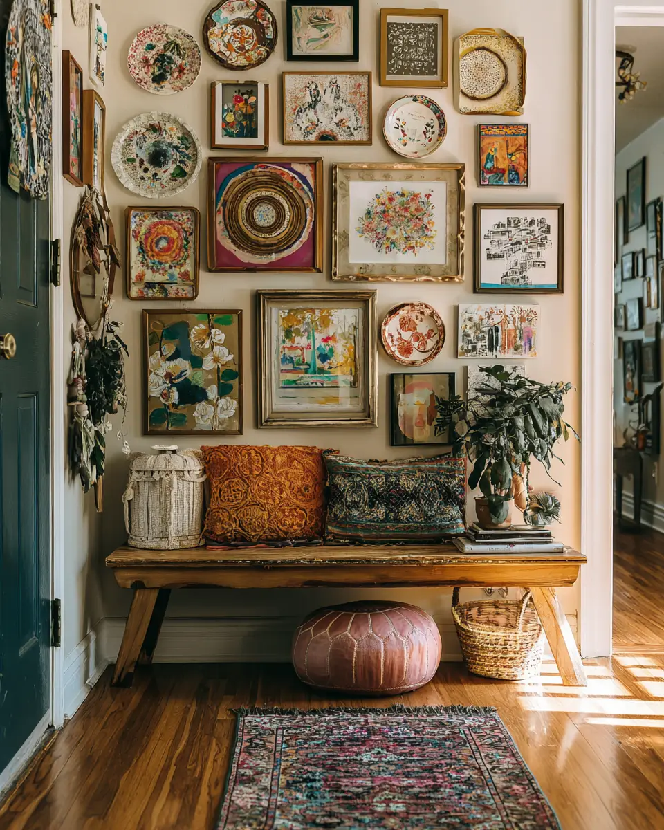 Cozy Eclectic Entryway Decor Ideas