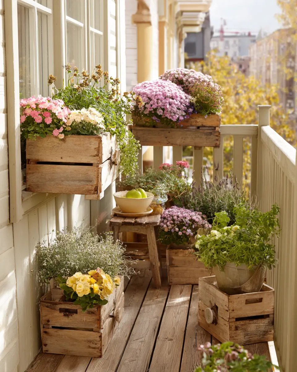 Cozy Farmhouse Balcony Decor Ideas