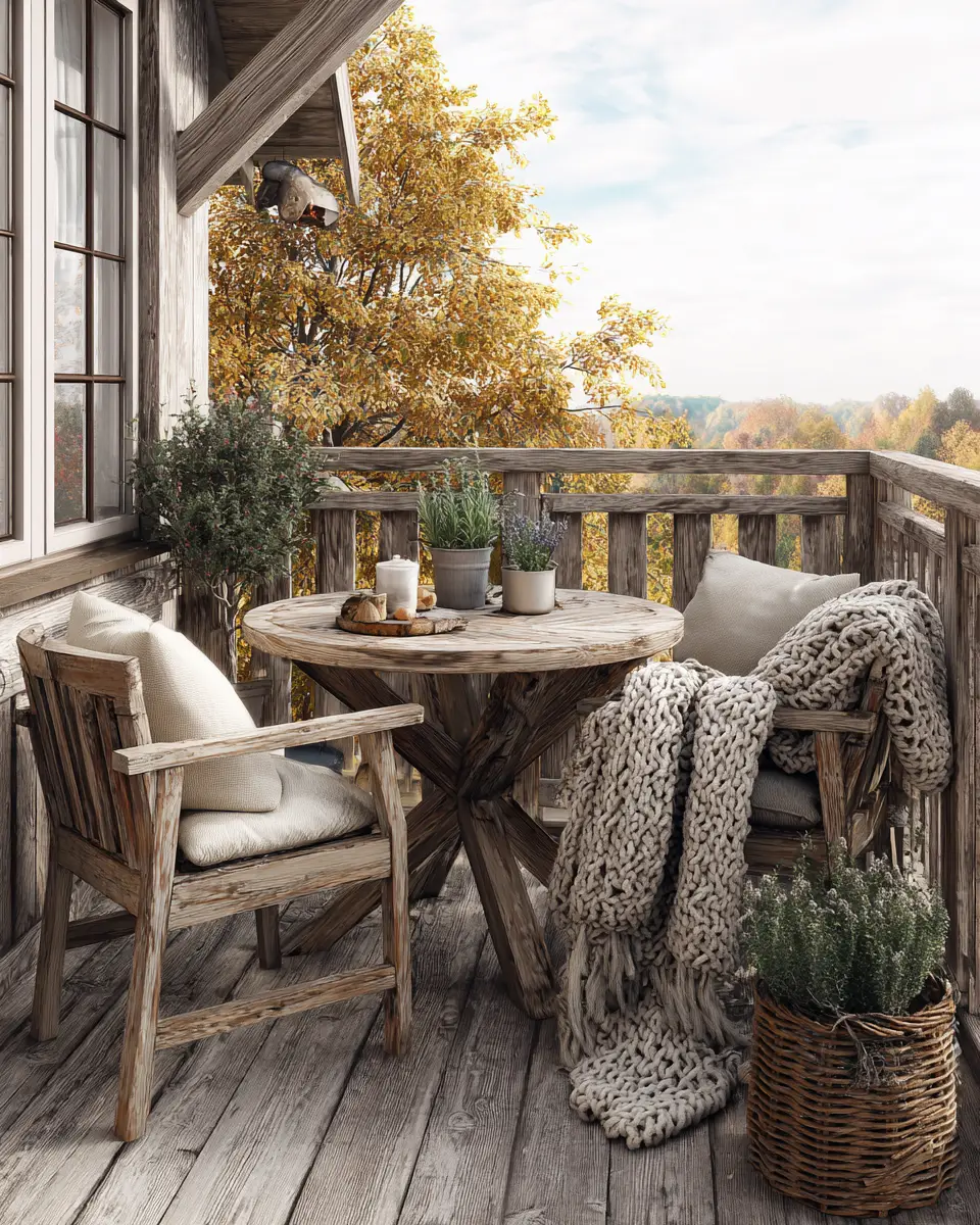 Cozy Farmhouse Balcony Decor Ideas