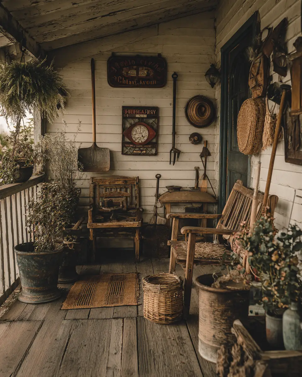 Cozy Farmhouse Balcony Decor Ideas