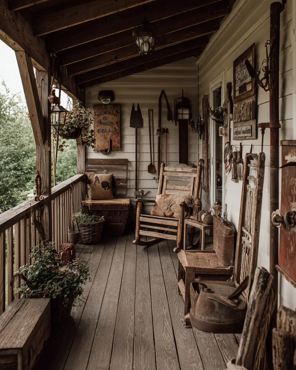 Cozy Farmhouse Balcony Decor Ideas