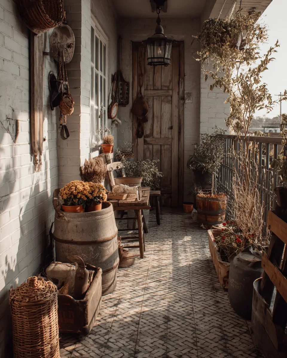 Cozy Farmhouse Balcony Decor Ideas