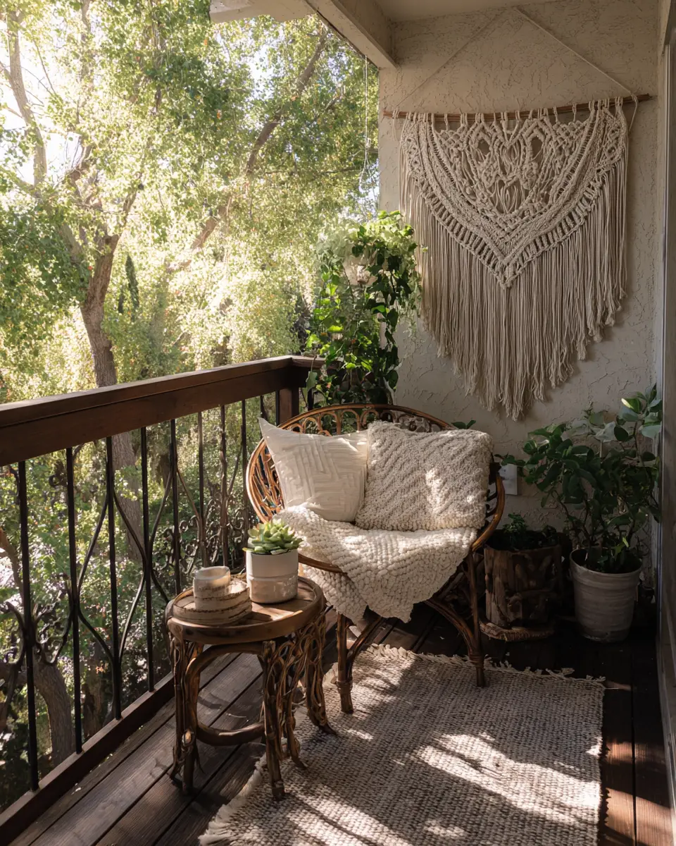 Cozy Farmhouse Balcony Decor Ideas