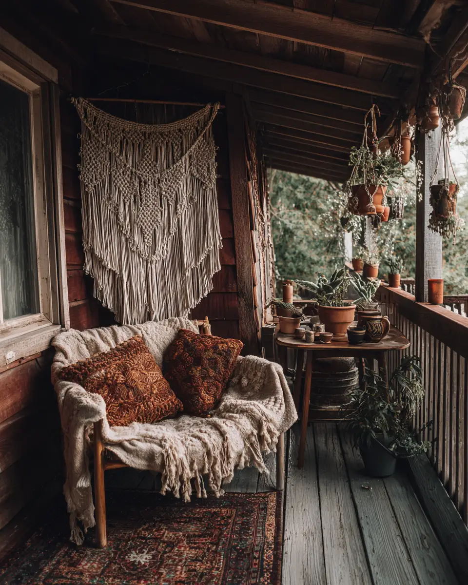 Cozy Farmhouse Balcony Decor Ideas