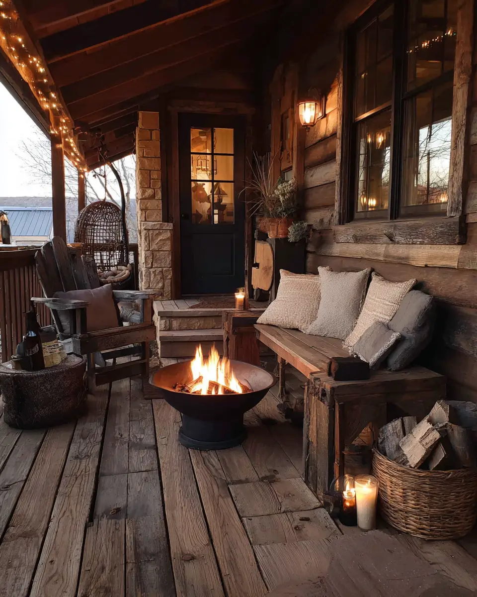 Cozy Farmhouse Balcony Decor Ideas