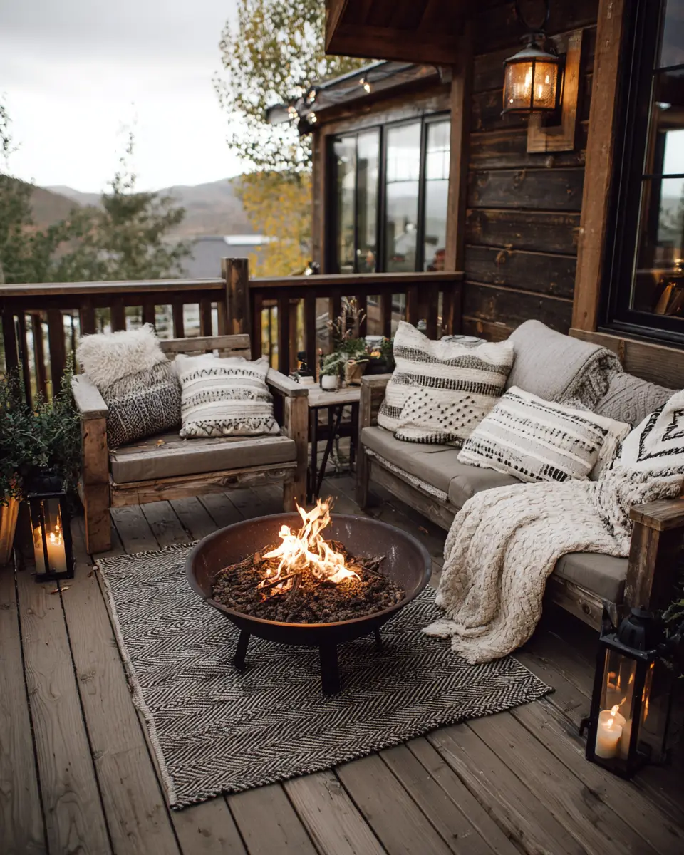 Cozy Farmhouse Balcony Decor Ideas