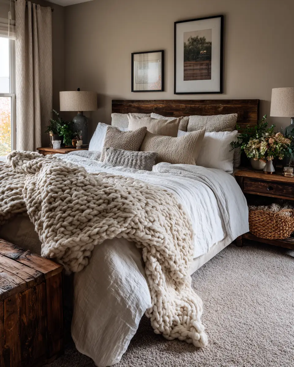 Cozy Farmhouse Bedroom Decor Ideas