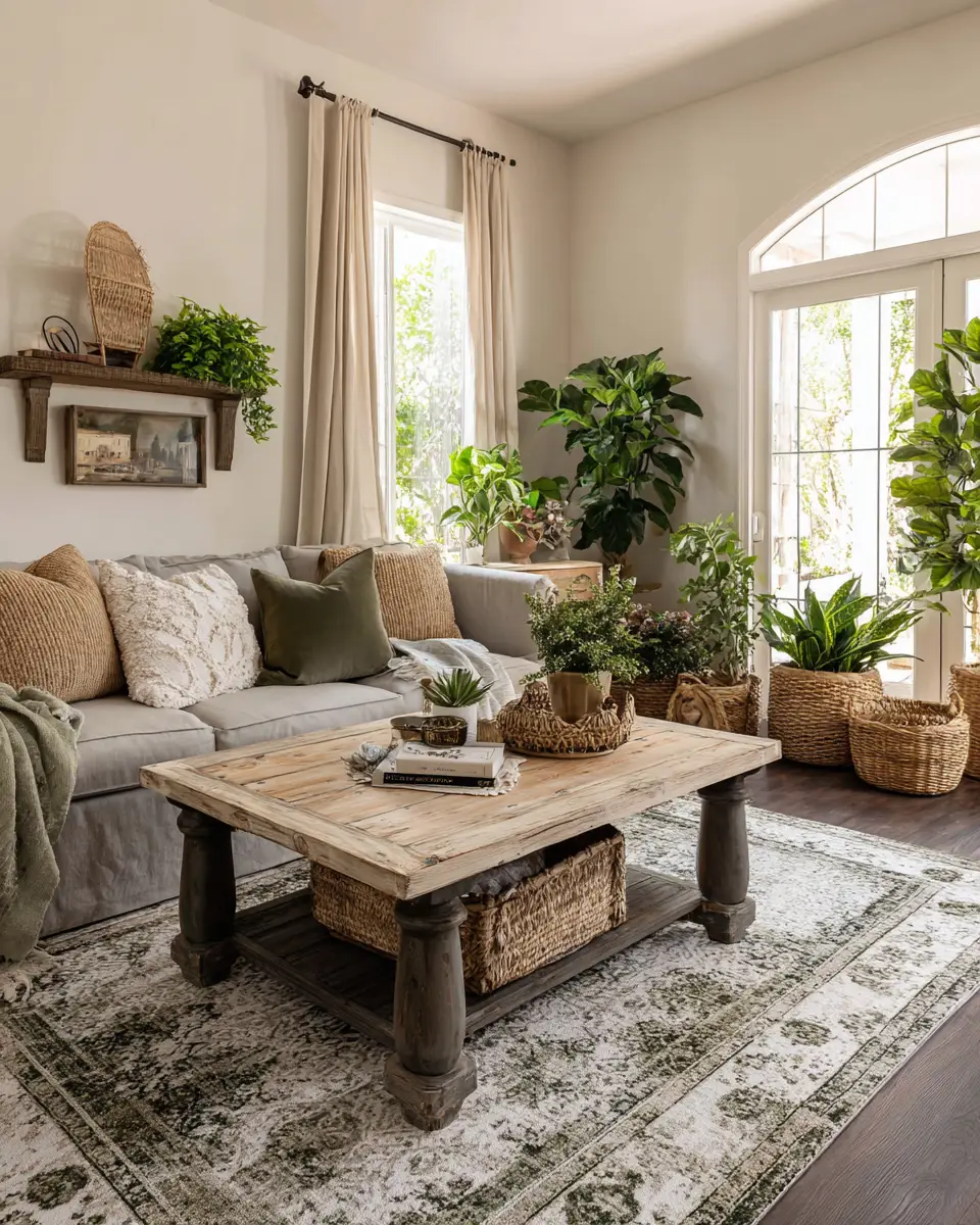 Cozy Farmhouse Living Room Decor Ideas