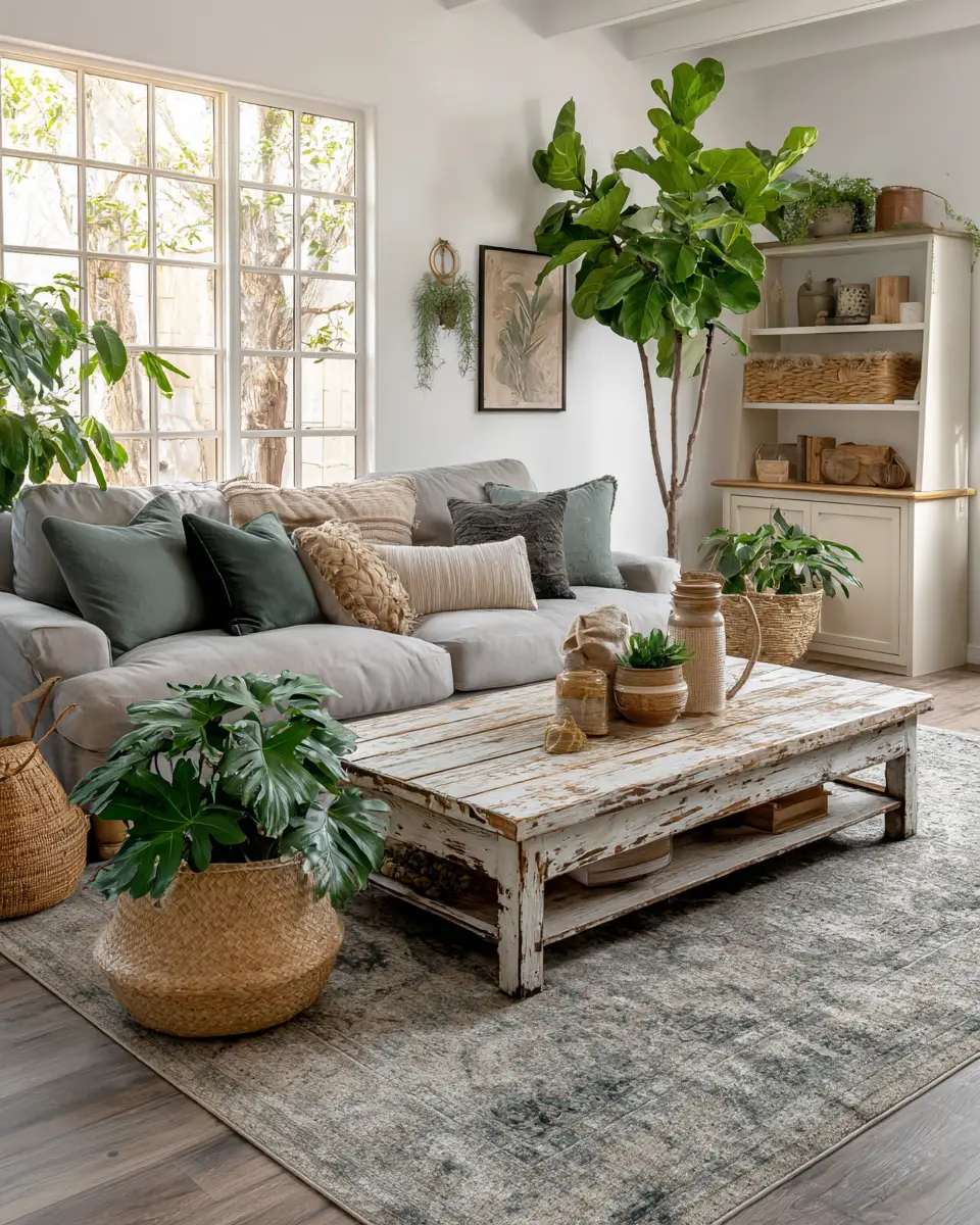 Cozy Farmhouse Living Room Decor Ideas
