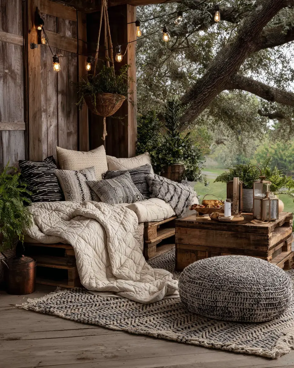 Cozy Farmhouse Patio Decor Ideas