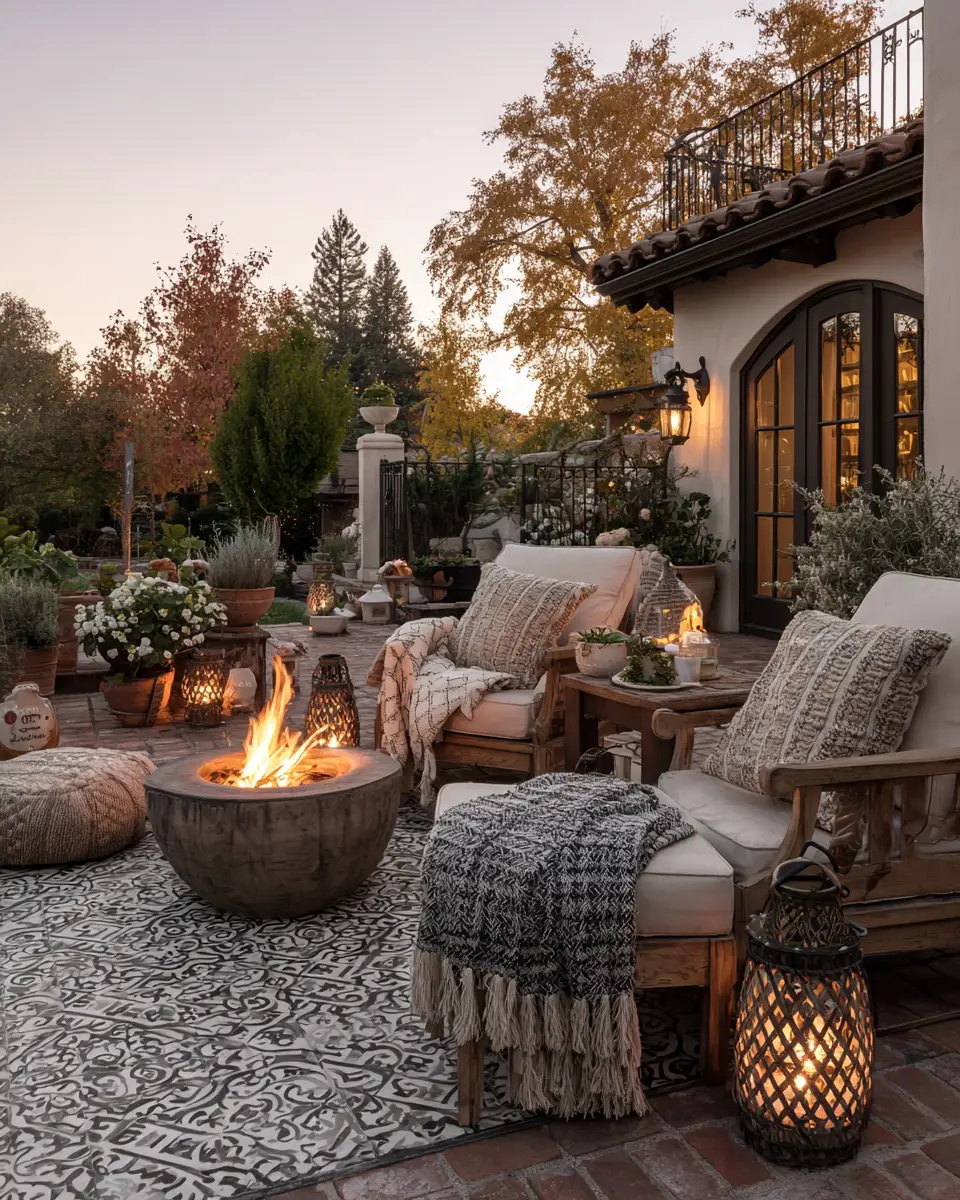 Cozy Grandmillennial Patio Decor Ideas