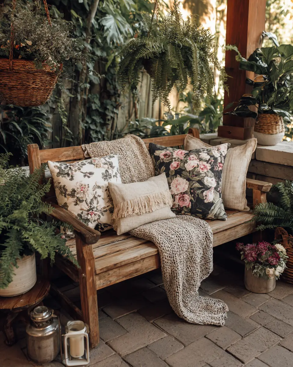 Cozy Grandmillennial Patio Decor Ideas