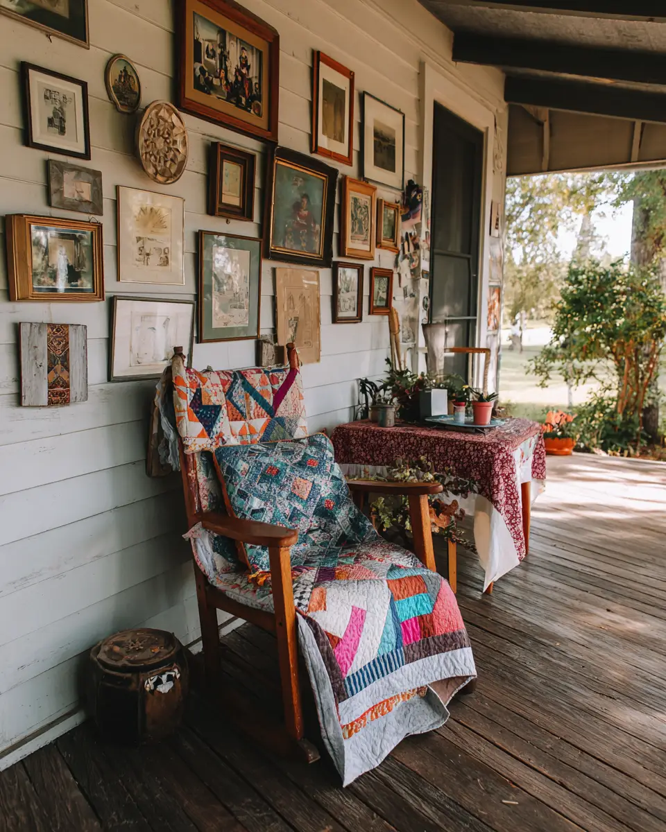 Cozy Grandmillennial Porch Decor Ideas - Featured