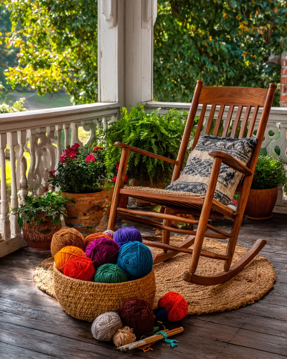 Cozy Grandmillennial Porch Decor Ideas