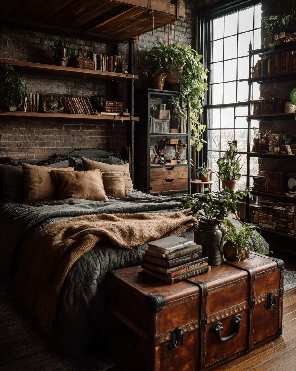 Cozy Industrial Bedroom Decor Ideas