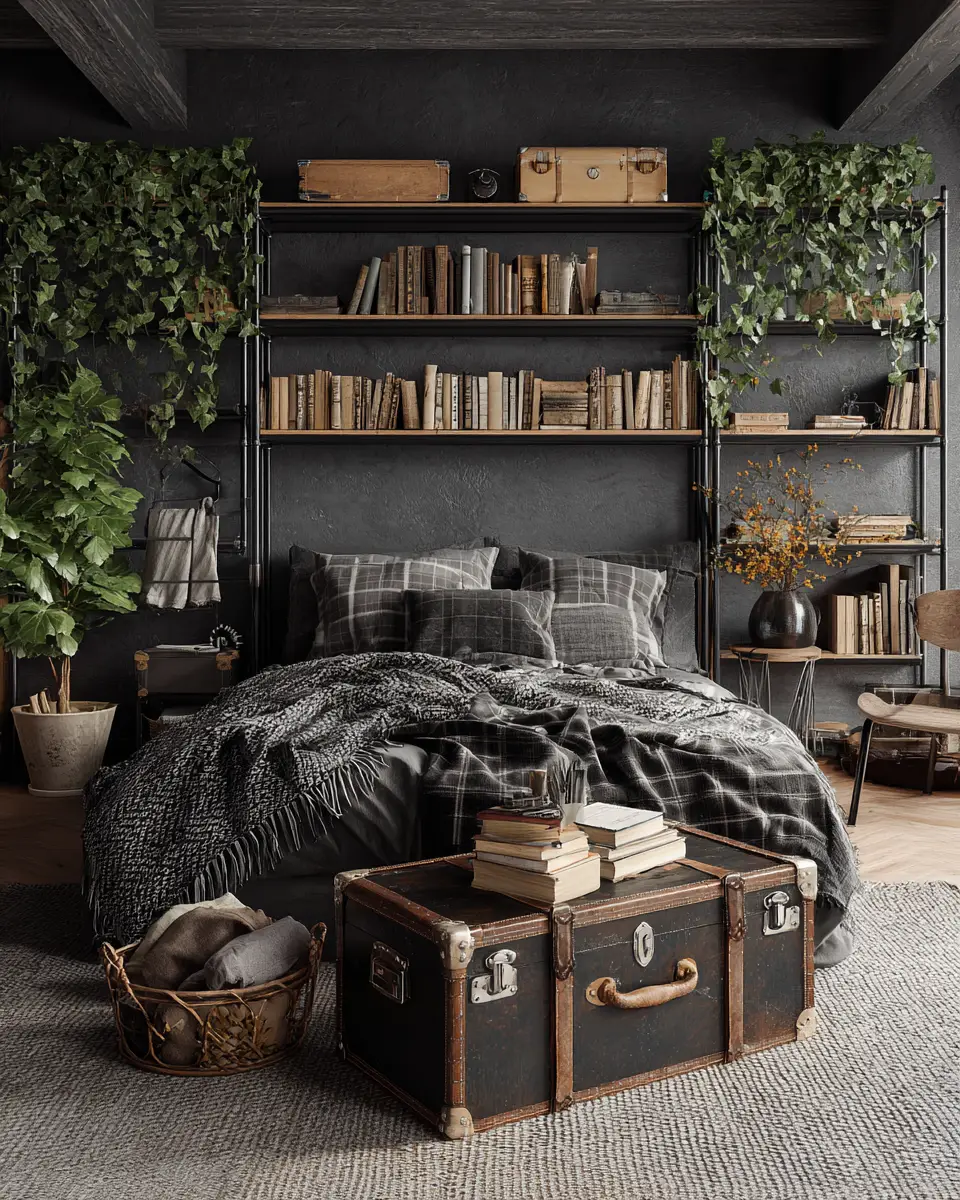 Cozy Industrial Bedroom Decor Ideas