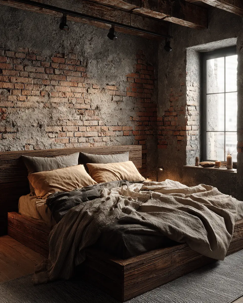 Cozy Industrial Bedroom Decor Ideas