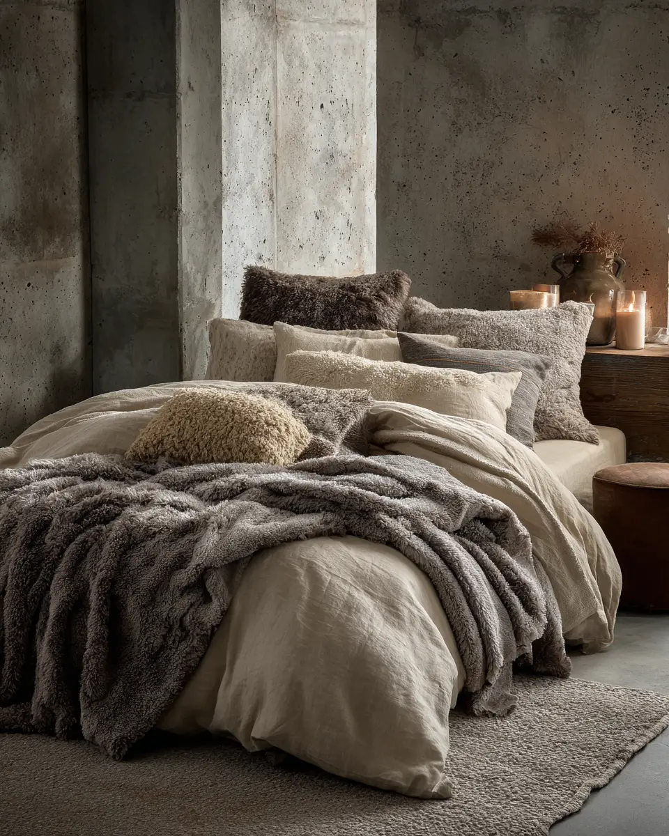 Cozy Industrial Bedroom Decor Ideas