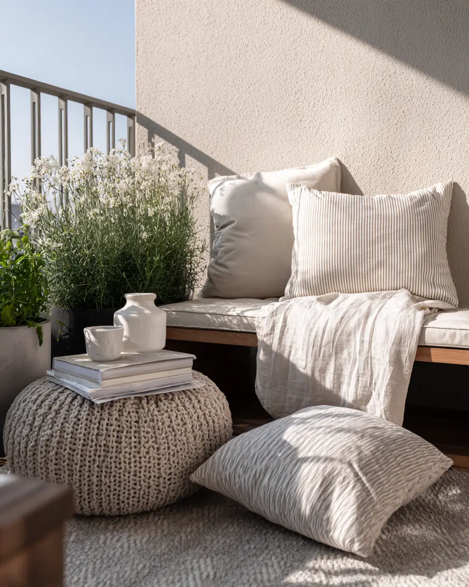Cozy Minimalist Balcony Decor Ideas