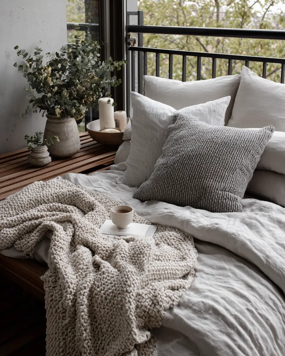 Cozy Minimalist Balcony Decor Ideas