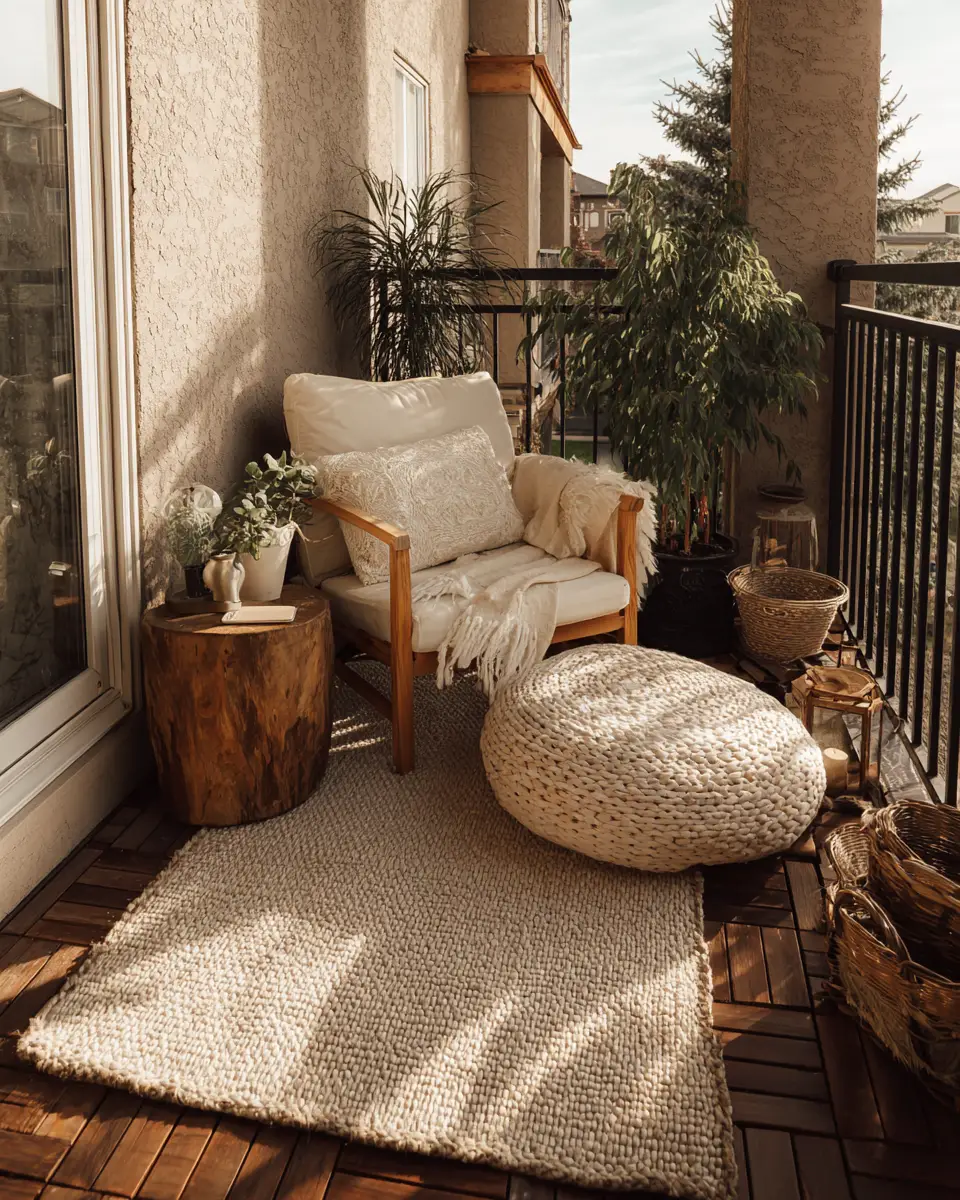 Cozy Minimalist Balcony Decor Ideas
