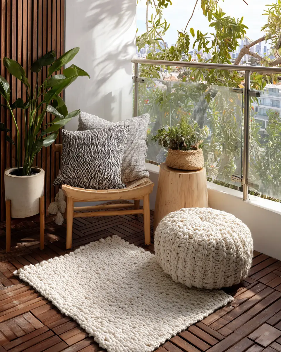 Cozy Minimalist Balcony Decor Ideas