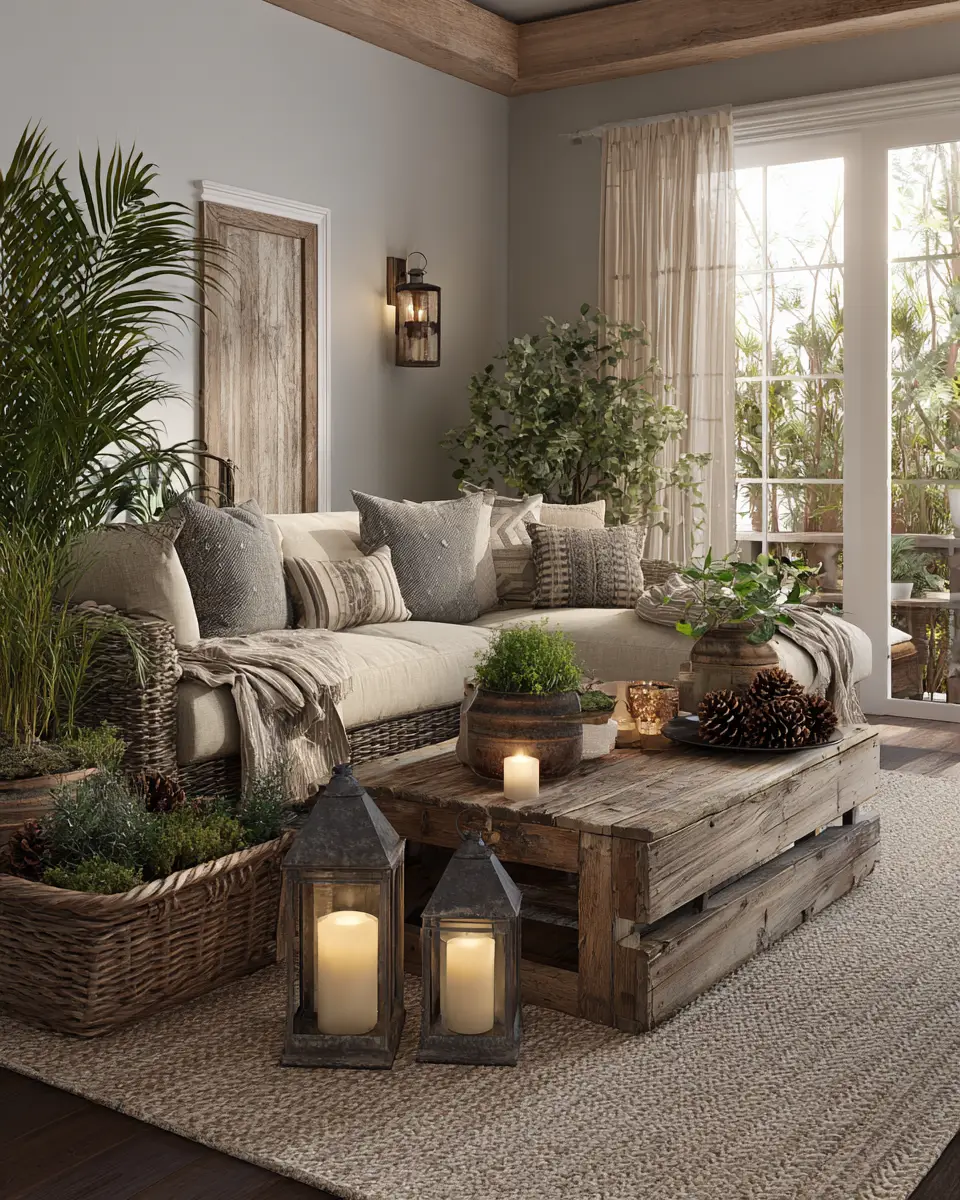 Cozy Rustic Living Room Decor Ideas