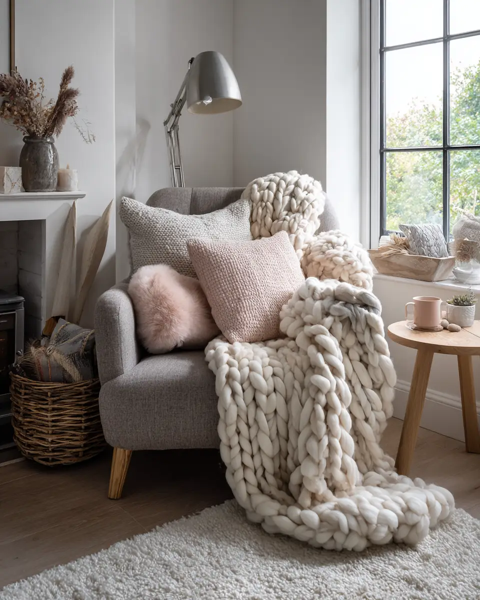 Cozy Scandinavian Living Room Decor Ideas