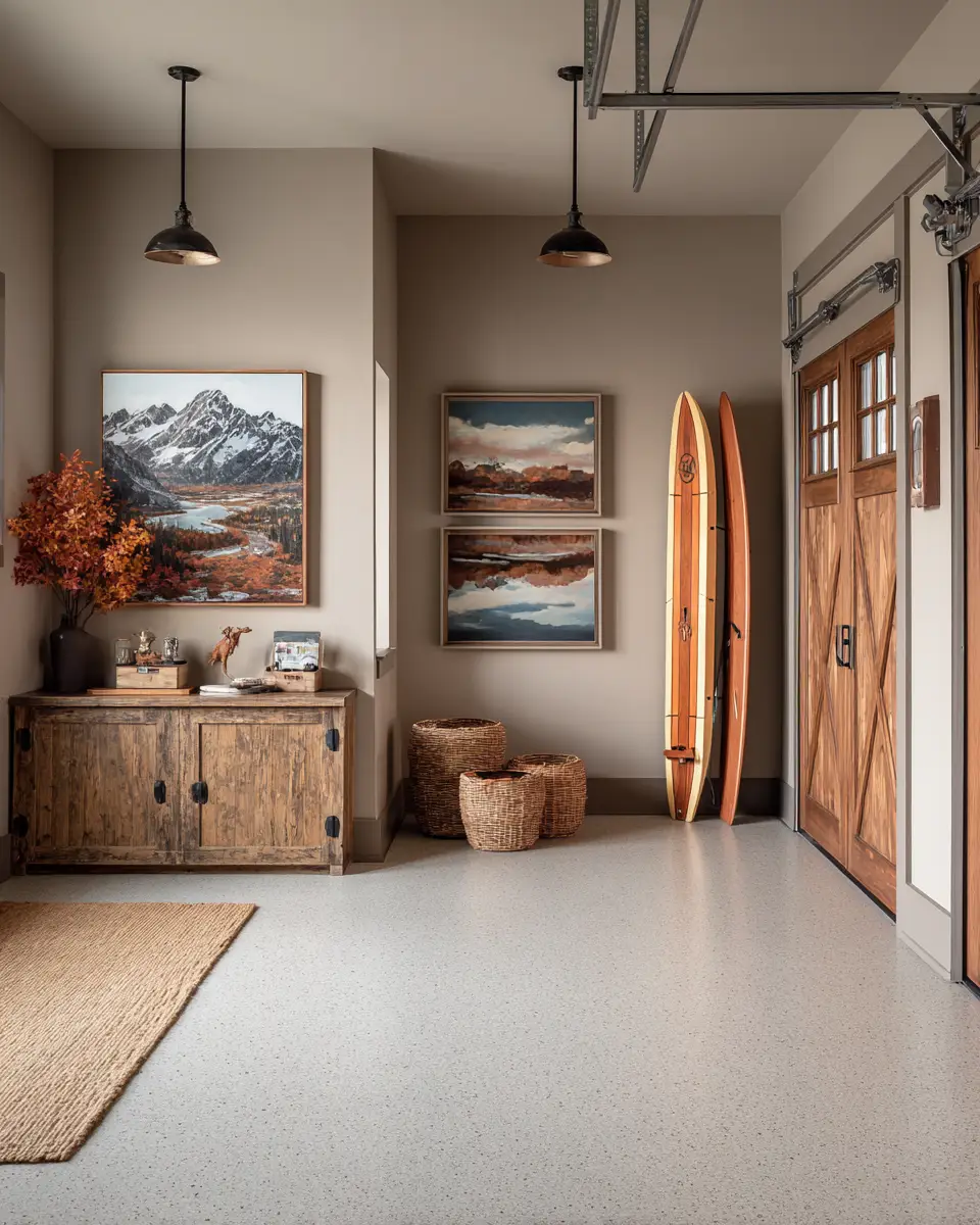 Cozy Transitional Garage Decor Ideas