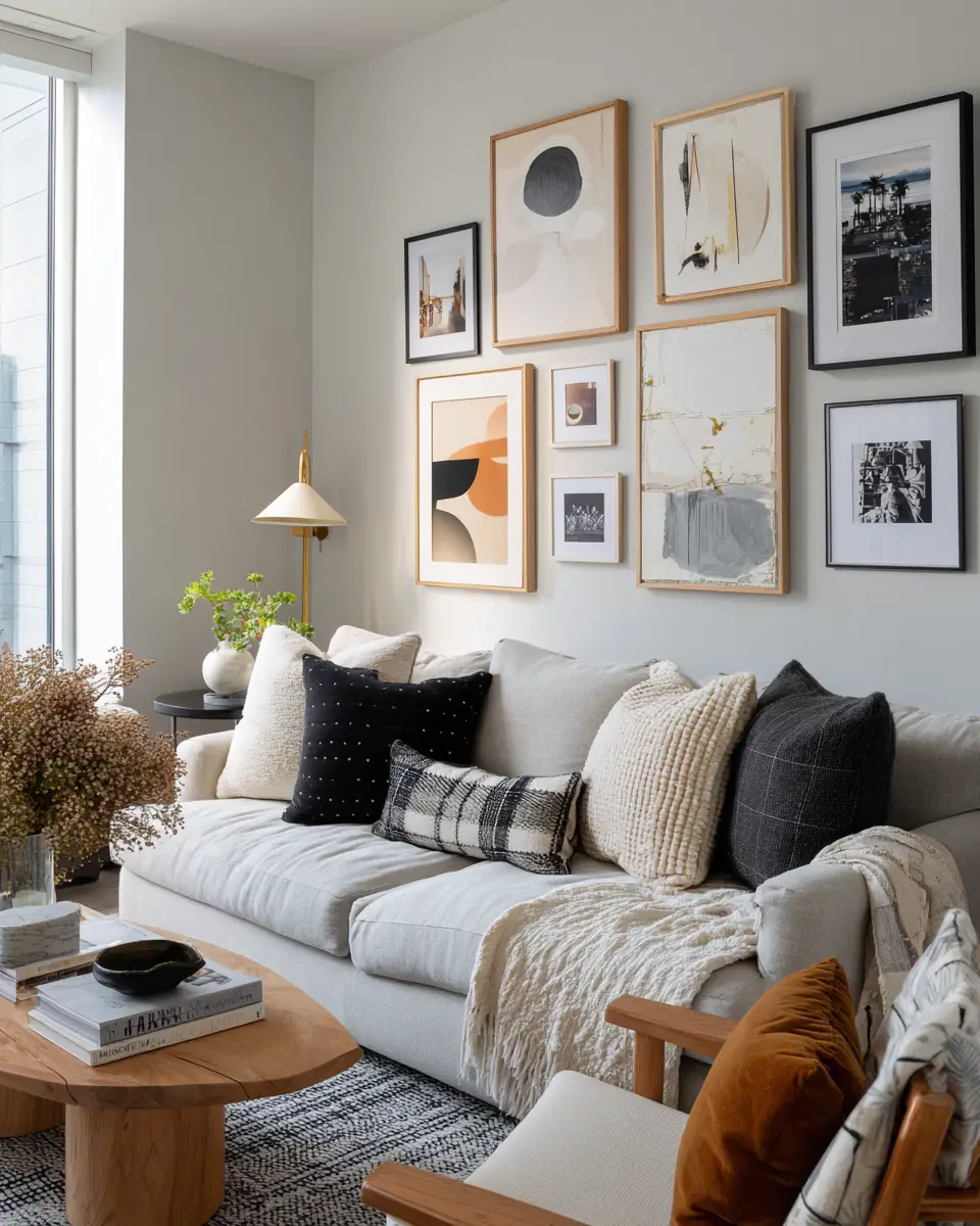 Cozy Urban Living Room Decor Ideas - Featured