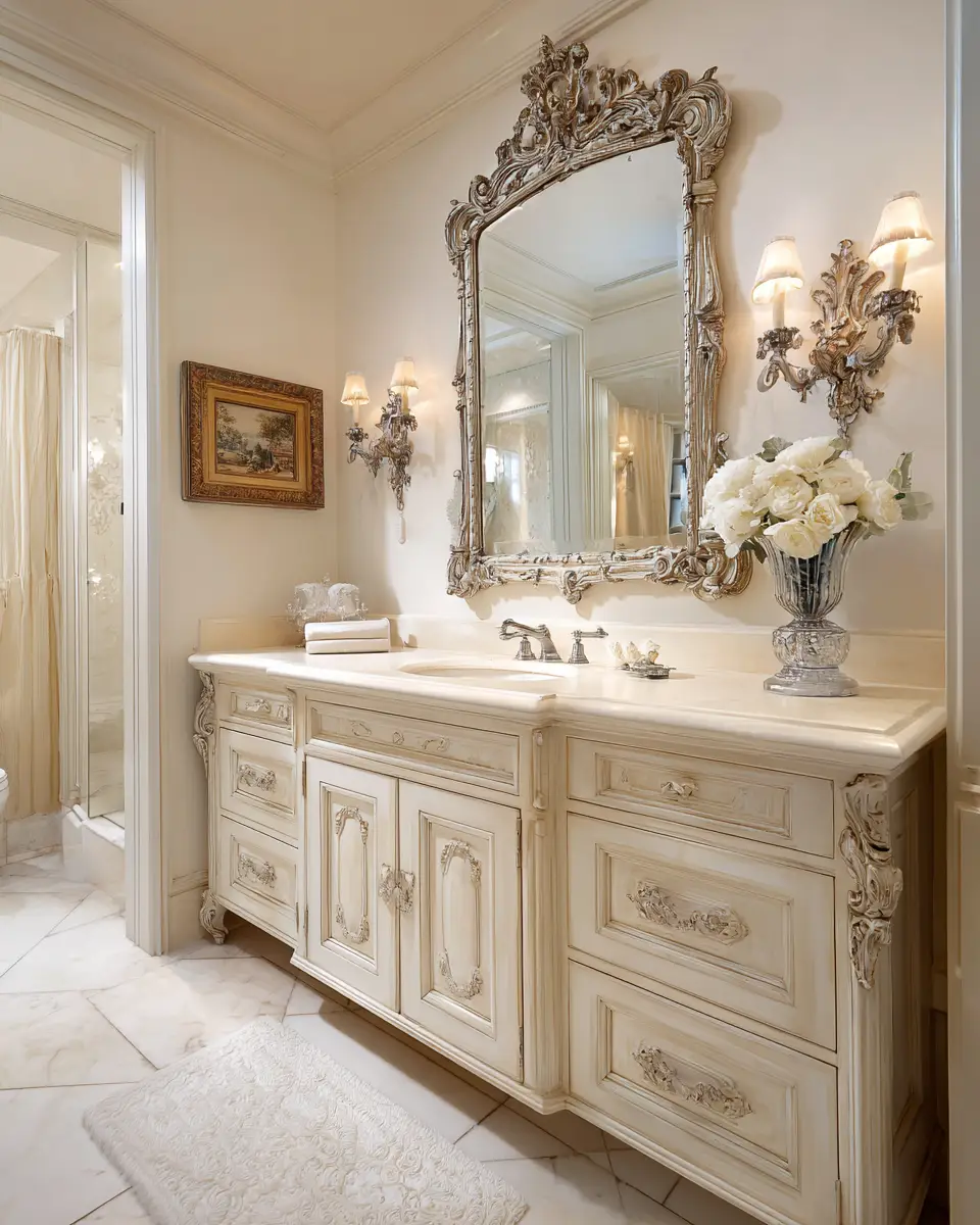 Cream Bathroom Decor Ideas