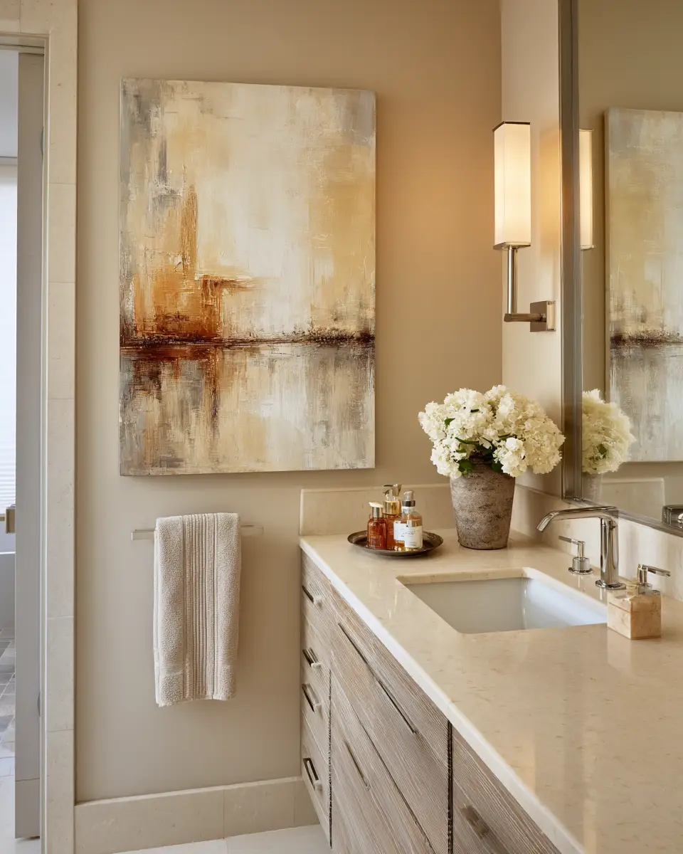 Cream Bathroom Decor Ideas