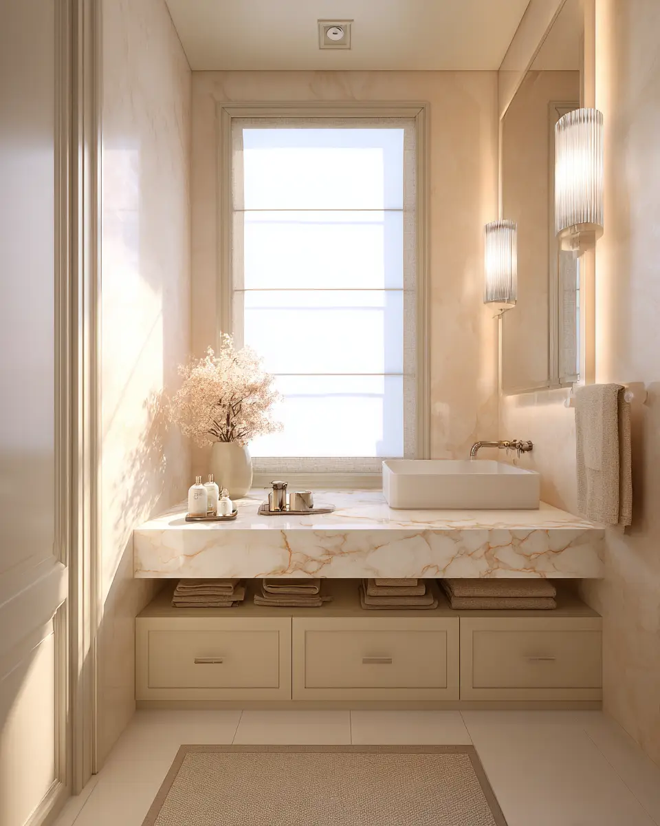 Cream Bathroom Decor Ideas