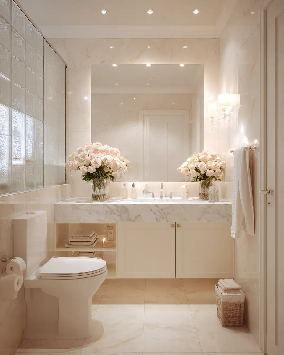 Cream Bathroom Decor Ideas