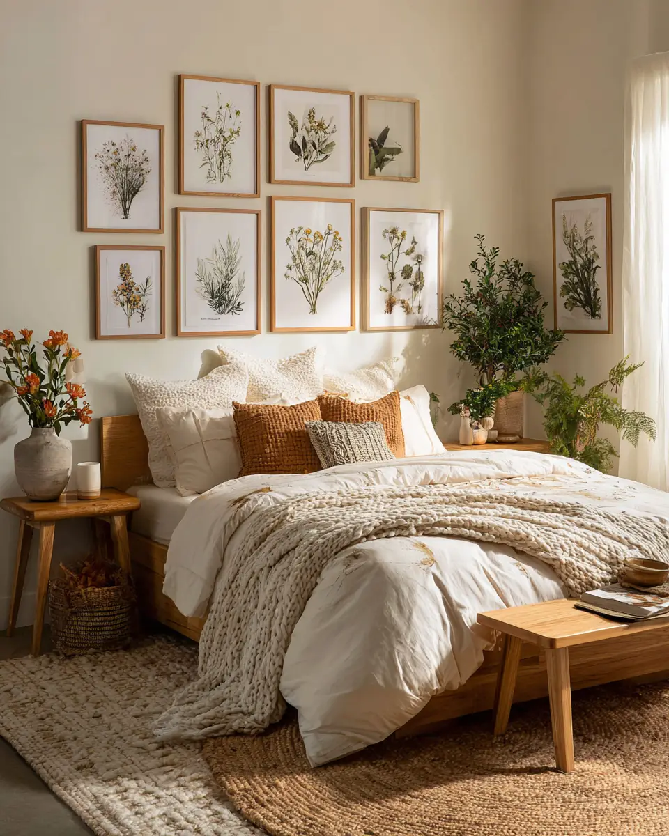 Cream Boho Bedroom Decor Ideas
