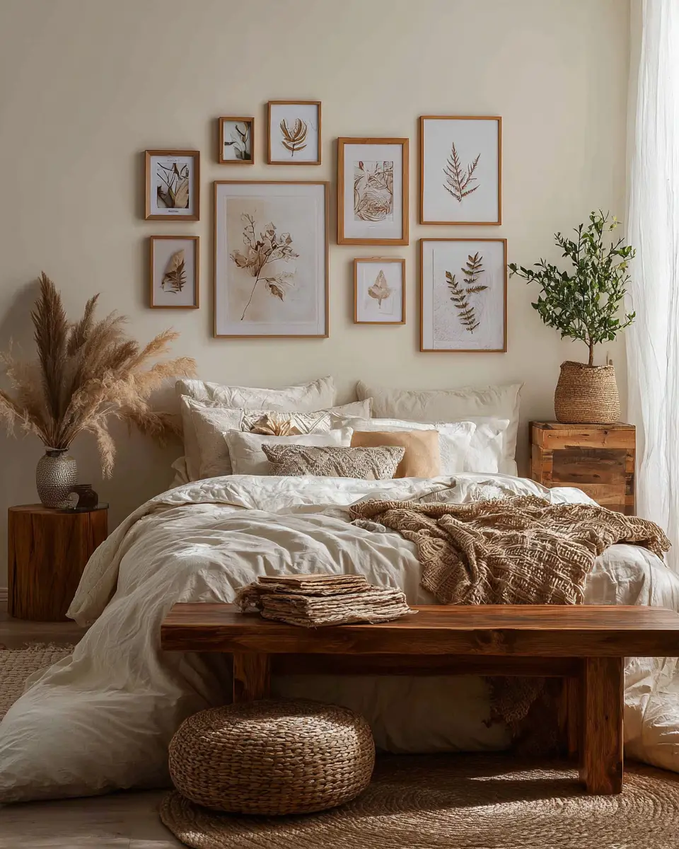 Cream Boho Bedroom Decor Ideas