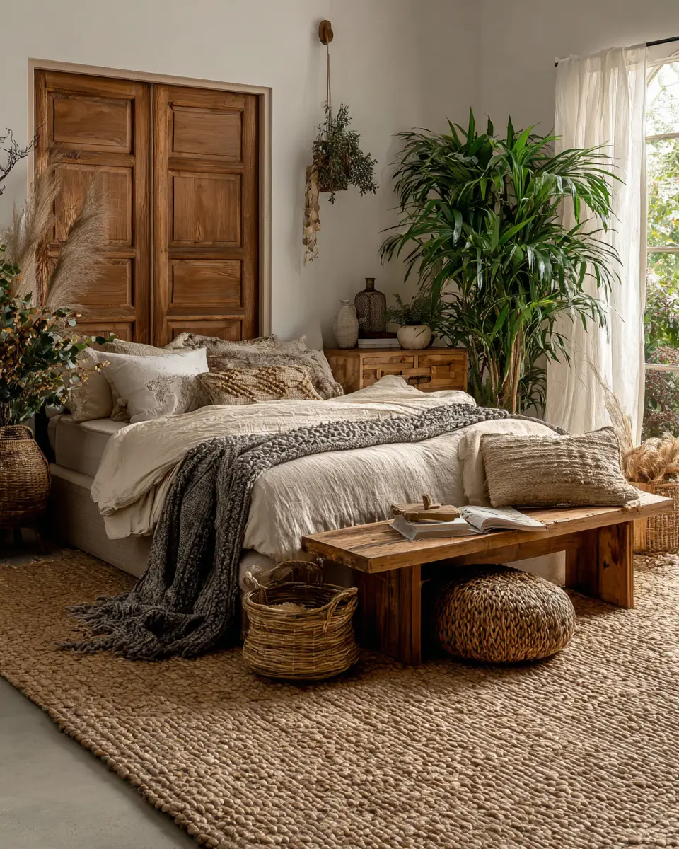 Cream Boho Bedroom Decor Ideas