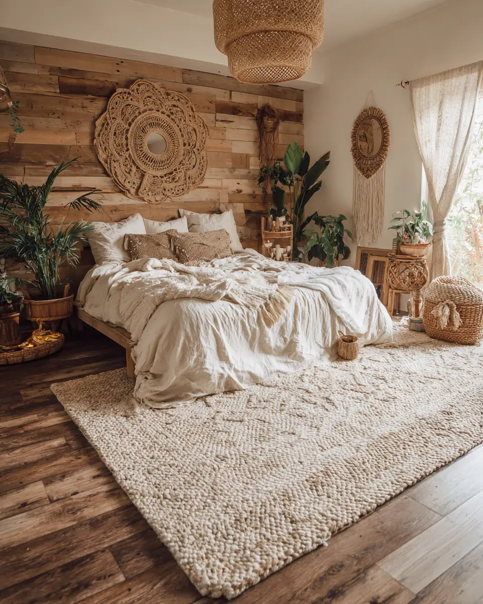 Cream Boho Bedroom Decor Ideas