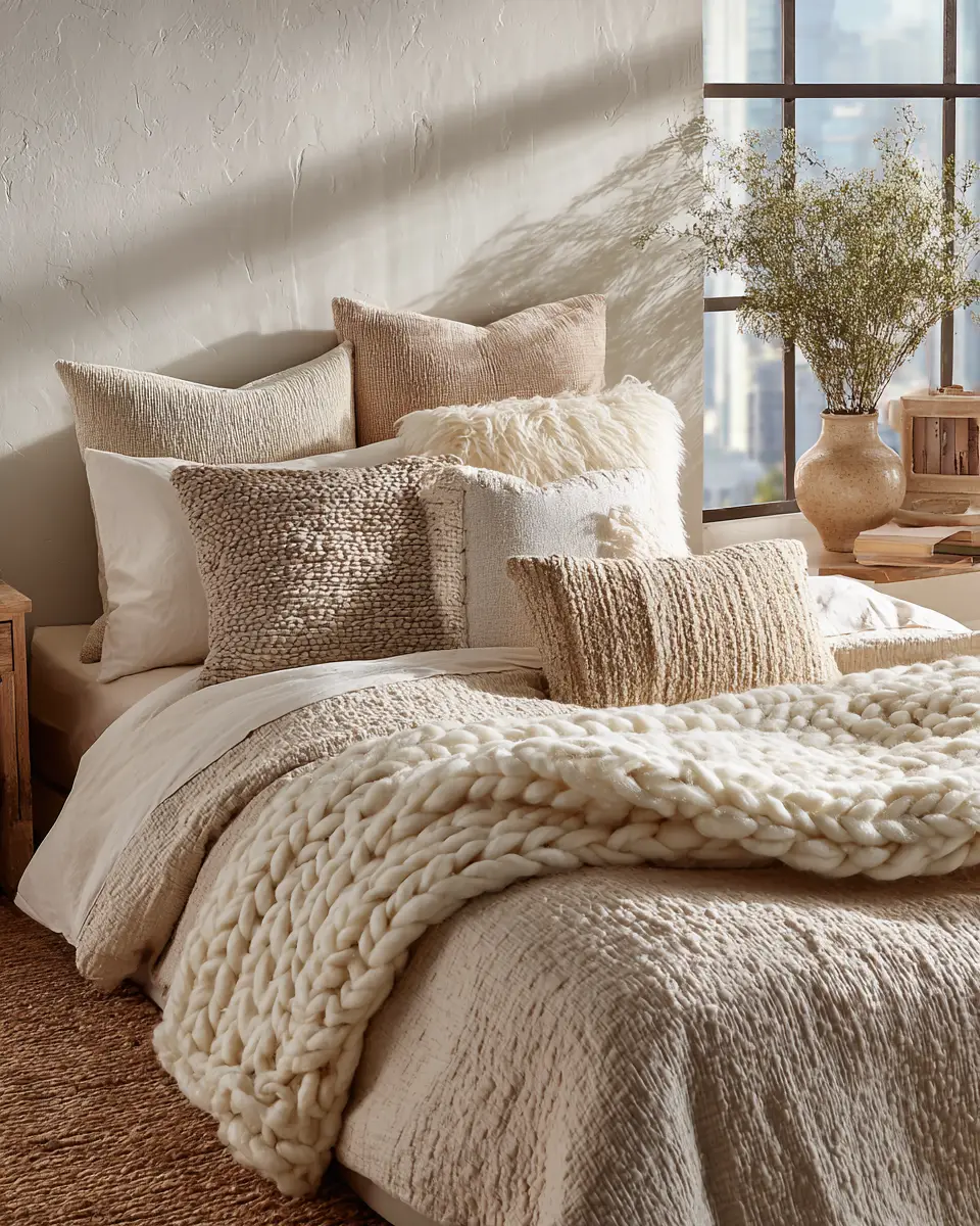 Cream Boho Bedroom Decor Ideas